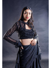 Aahava -MIDNIGHT WAVES (SAREE)